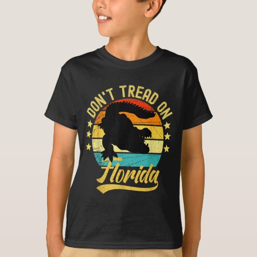 Don't Tread On Florida Alligator  Tシャツ (正面)