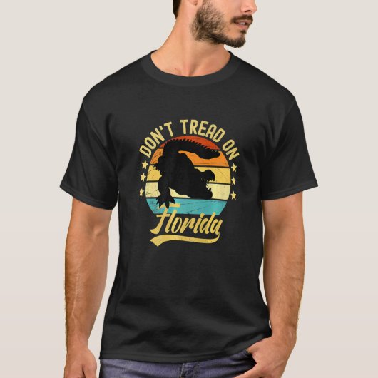 Don't Tread On Florida Alligator Tシャツ (正面)