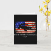 Don't Tread On Florida Governor Ron Desantis 2022  カード (黄色い花)