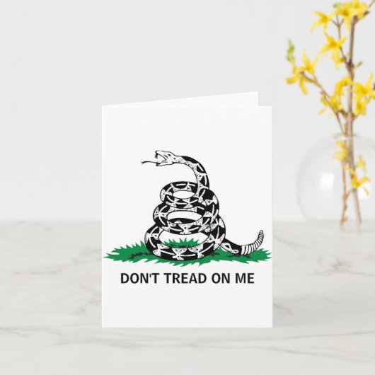 Dont Tread On Me  カード (黄色い花)