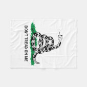 Dont Tread On Me  フリースブランケット (正面(横))