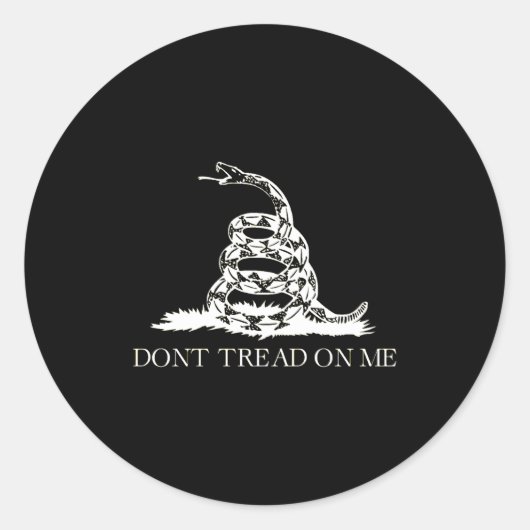 Dont Tread On Me  ラウンドシール (正面)