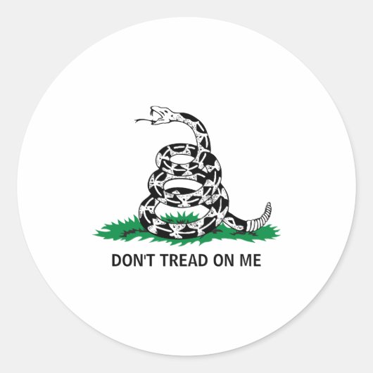 Dont Tread On Me  ラウンドシール (正面)