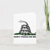 Don't Tread On Me 2nd Amendment Patriotic New Nove カード (正面)
