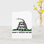 Don't Tread On Me 2nd Amendment Patriotic New Nove カード (黄色い花)