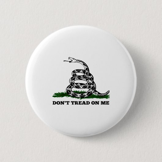 Don't Tread On Me 2nd Amendment Patriotic New Nove 缶バッジ (正面)