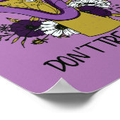 Don't Tread On Me Feminist Purple ポスター (角)