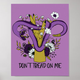 Don't Tread On Me Feminist Purple ポスター