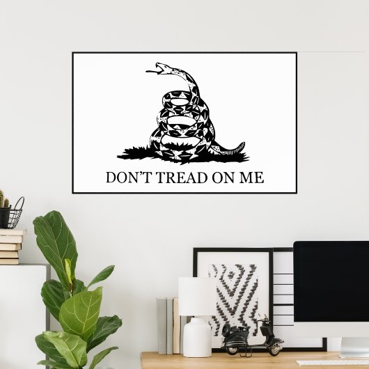 Don't Tread On Me Flag ポスター (ホームオフィス)
