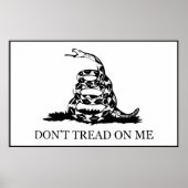 Don't Tread On Me Flag ポスター (正面)