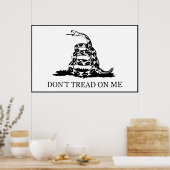 Don't Tread On Me Flag ポスター (キッチン)