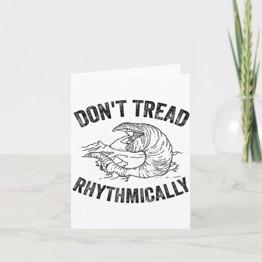 Don't Tread Rhythmically Apparel For Men Women カード (正面)