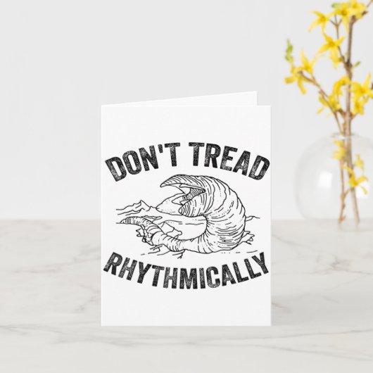 Don't Tread Rhythmically Apparel For Men Women  カード (黄色い花)