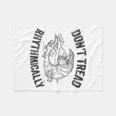 Don't Tread Rhythmically Apparel For Men Women  フリースブランケット (正面(横))