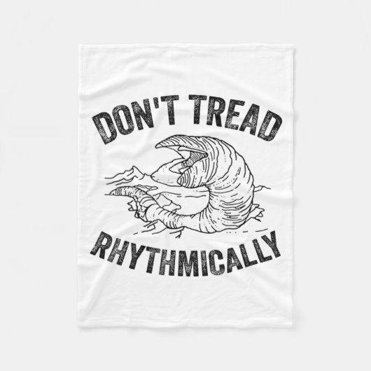 Don't Tread Rhythmically Apparel For Men Women  フリースブランケット (正面)