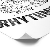 Don't Tread Rhythmically Apparel For Men Women  ポスター (角)