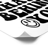 Don't Trip Over What's Behind You , Trendy Aesthet ポスター (角)