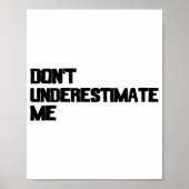 Dont Underestimate Me ポスター (正面)