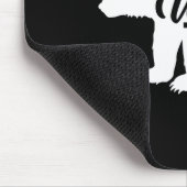 Don't Wake The Bear Funny Bear Silhouette Graphic マウスパッド (コーナー)