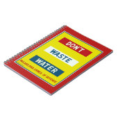 Don't Waste Water ノートブック (左側)