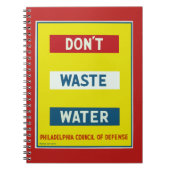 Don't Waste Water ノートブック (正面)
