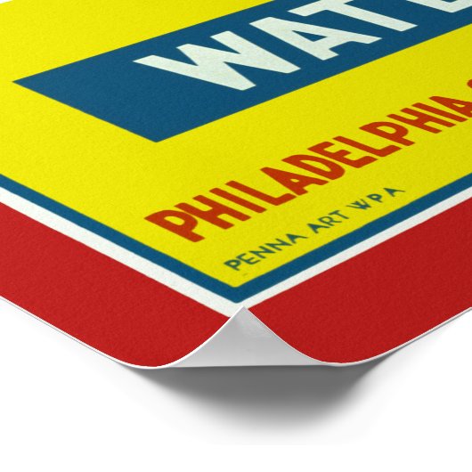 Don't Waste Water ポスター (角)