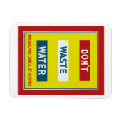 Don't Waste Water マグネット (横)