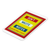 Don't Waste Water マグネット (左側)
