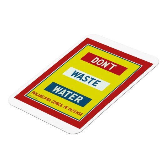 Don't Waste Water マグネット (左側)