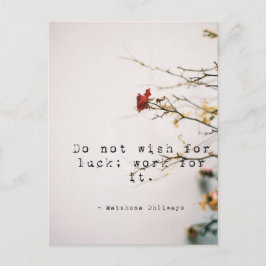 Don't Wish for Luck 感動的はがき ポストカード