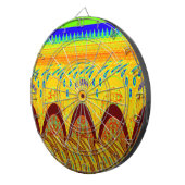 Don't worryハッピーアートプリントデザイン ダーツボード (正面右)