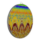 Don't worryハッピーアートプリントデザイン ダーツボード (正面左)