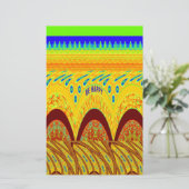 Don't worryハッピーアートプリントデザイン 便箋 (スタンド正面)