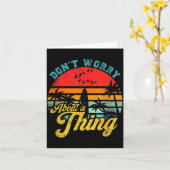 Don't Worry About A Thing Jamaican Rasta Reggae Fu カード (黄色い花)