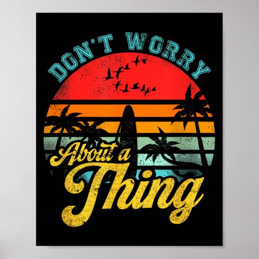 Don't Worry About A Thing Jamaican Rasta Reggae Fu ポスター (正面)