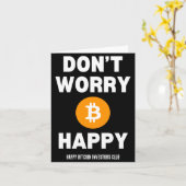 Dont Worry B Itcoin Happy  カード (黄色い花)