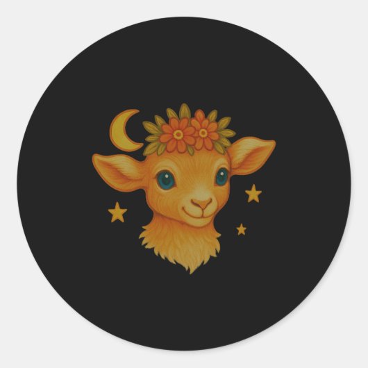 Dont Worry Baa Happy Baby And Childrens Infant  ラウンドシール (正面)