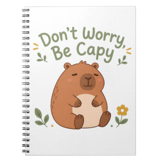 Don't Worry Be Capy かわいいカピバラ ノート