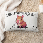 Don't worry be capy ランバークッション (ブランケット)