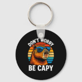Dont Worry Be Capy Capybara  キーホルダー (正面)
