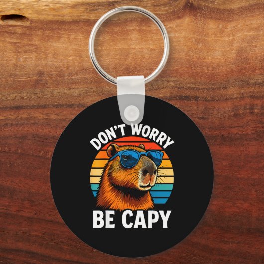 Dont Worry Be Capy Capybara キーホルダー (正面)
