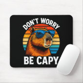 Dont Worry Be Capy Capybara  マウスパッド (マウス)