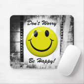 Don't worry be Happy顔マウスパッド マウスパッド (マウス)