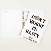 Don't Worry Be Happy タイポグラフィープランナー プランナー手帳 (ディスプレー)