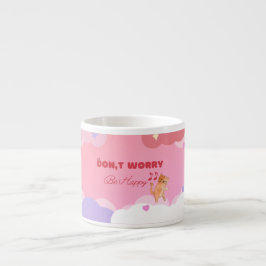 「Don't Worry Be Happy」| 遊び心のあるデザイン エスプレッソカップ
