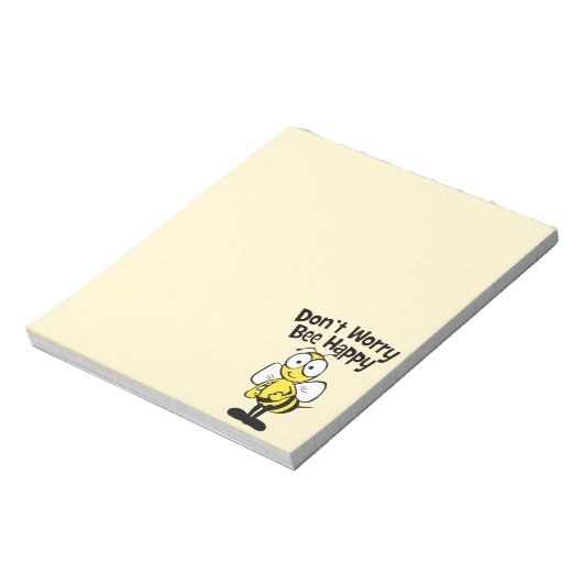Don't Worry Be Happy Bee | マルハナバチ ノートパッド (回転)