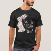 Don't Worry Be Hoppy Happy Easter Rabbit Bunny Gir Tシャツ (正面)