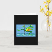 Dont Worry Be Hoppy Toddler  カード (黄色い花)