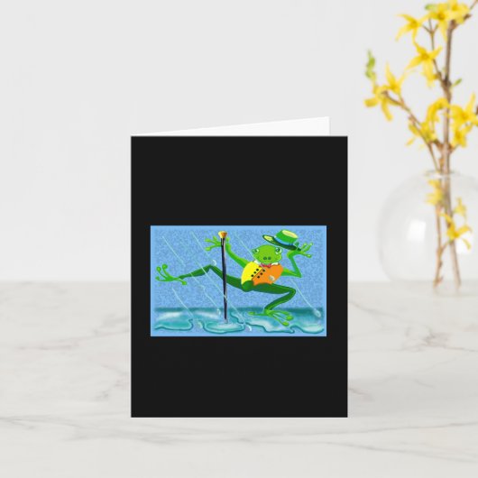 Dont Worry Be Hoppy Toddler  カード (黄色い花)