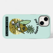 Don't Worry Beach Happy - 楽しいパイナップルサーファー S Case-Mate iPhoneケース (裏面 (横))